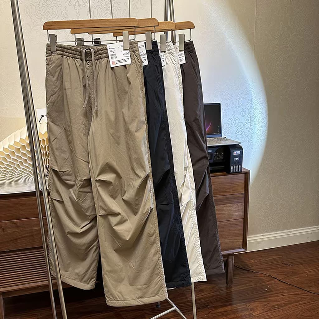 SUMU · Roupas masculinas e femininas!Forro de lã quente calças paraquedista engrossado macacão jaqueta calças casuais ou