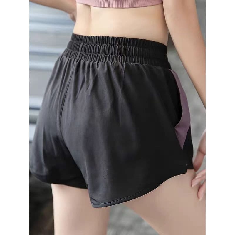 Tamanho grande calças de Yoga mulheres verão solto exterior Wear Anti-exposição Fitness correndo Shorts esportivos de se