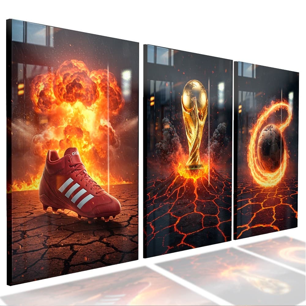 Quadros Decorativo Sala Quarto Futebol Jogo Gamer Console Decoração