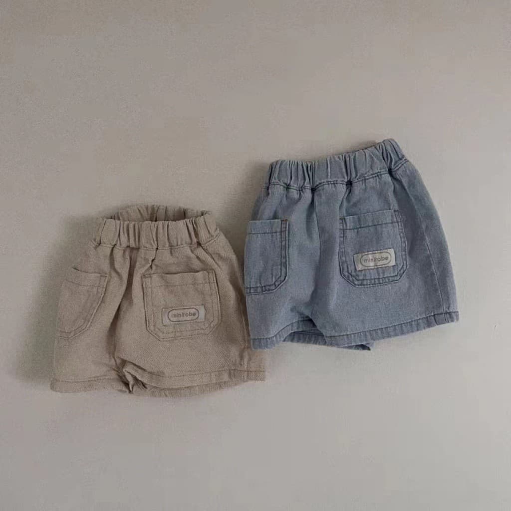 Versão coreana verão masculino feminino bebê Retro All-Match Denim Shorts médio pequeno crianças bebê Casual moda calças