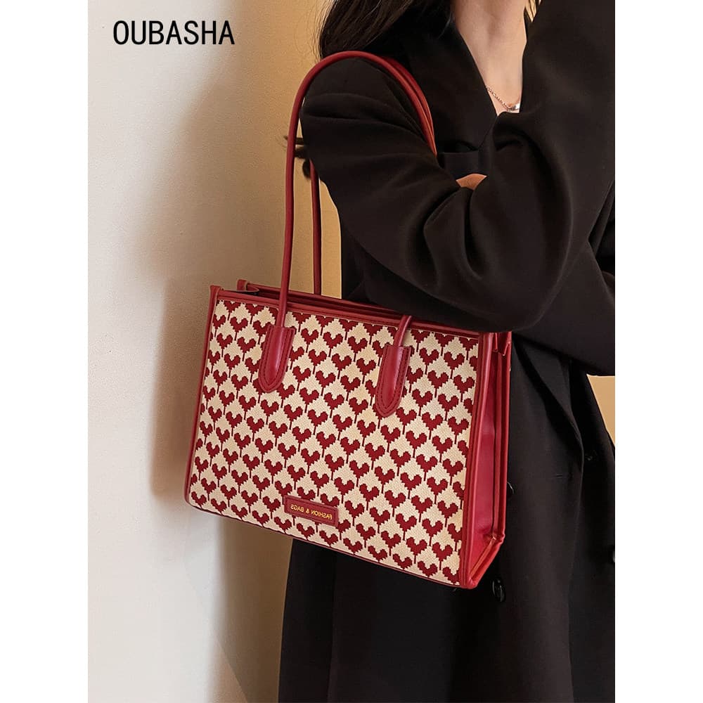 Saco vermelho feminino casamento 2026 novo estilo High-End nicho luz luxo nupcial saco de casamento grande capacidade bo