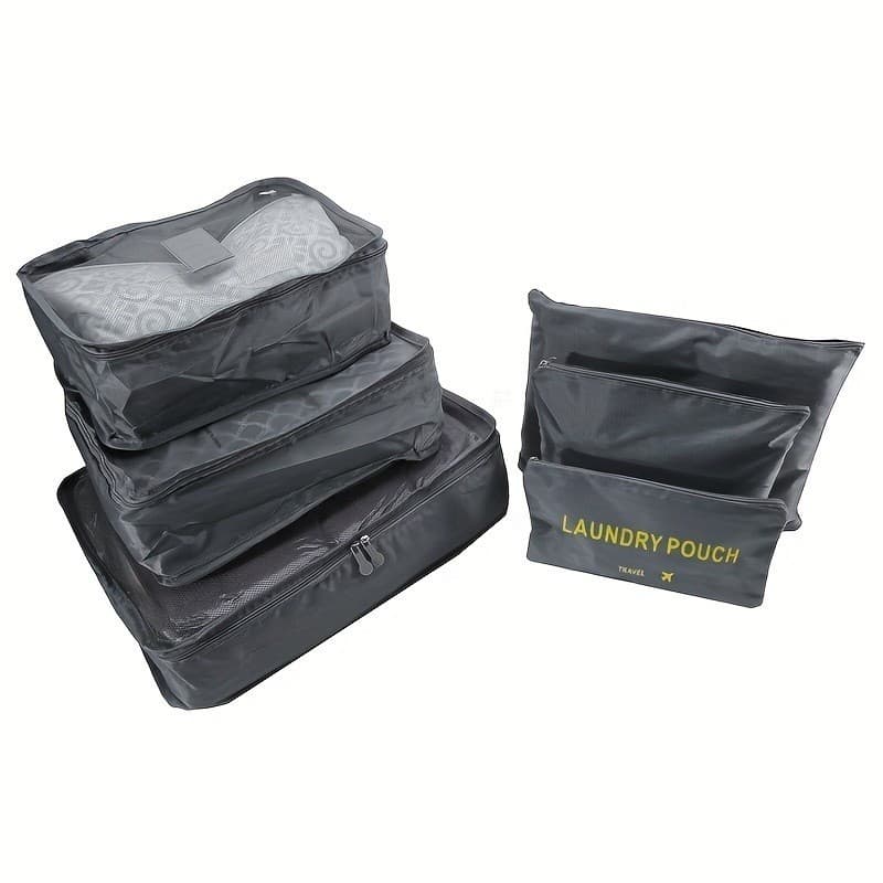 Kit 6 Bolsa De Armazenamento De Bagagem Organizadores Viagem
