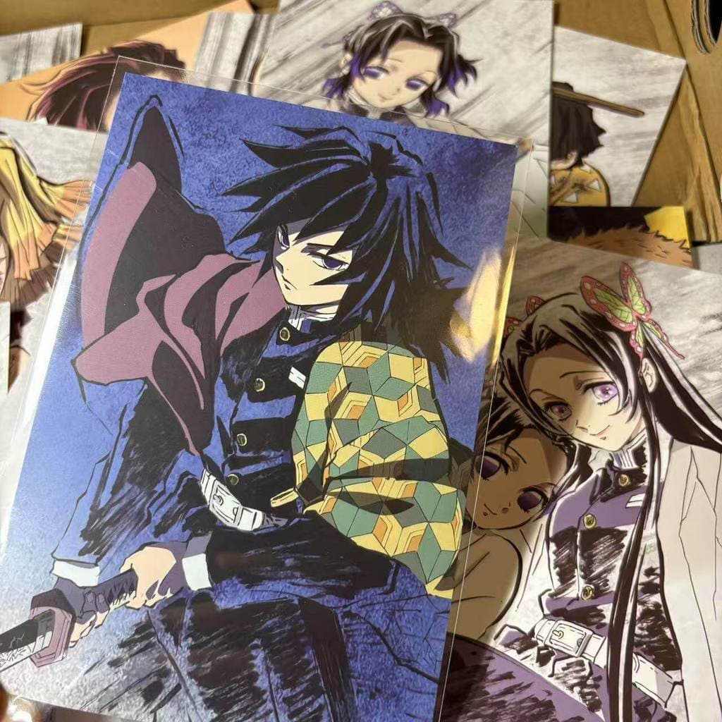 Produtos japoneses em massa Demon Slayer Demon Slayer Tachima Pintura Original Coleção de cartões postais Borboleta Shin
