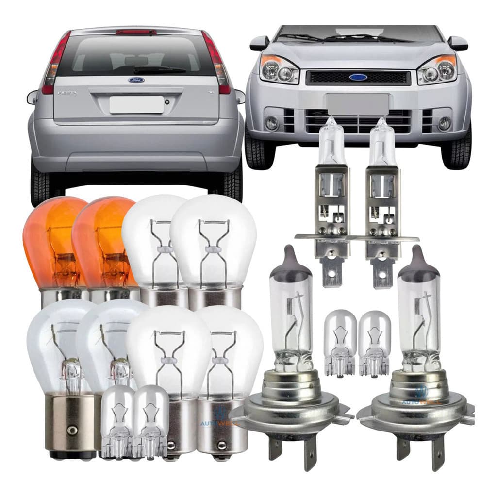Kit Lâmpadas Fiesta Focus Lanterna Traseira /farol Dianteiro
