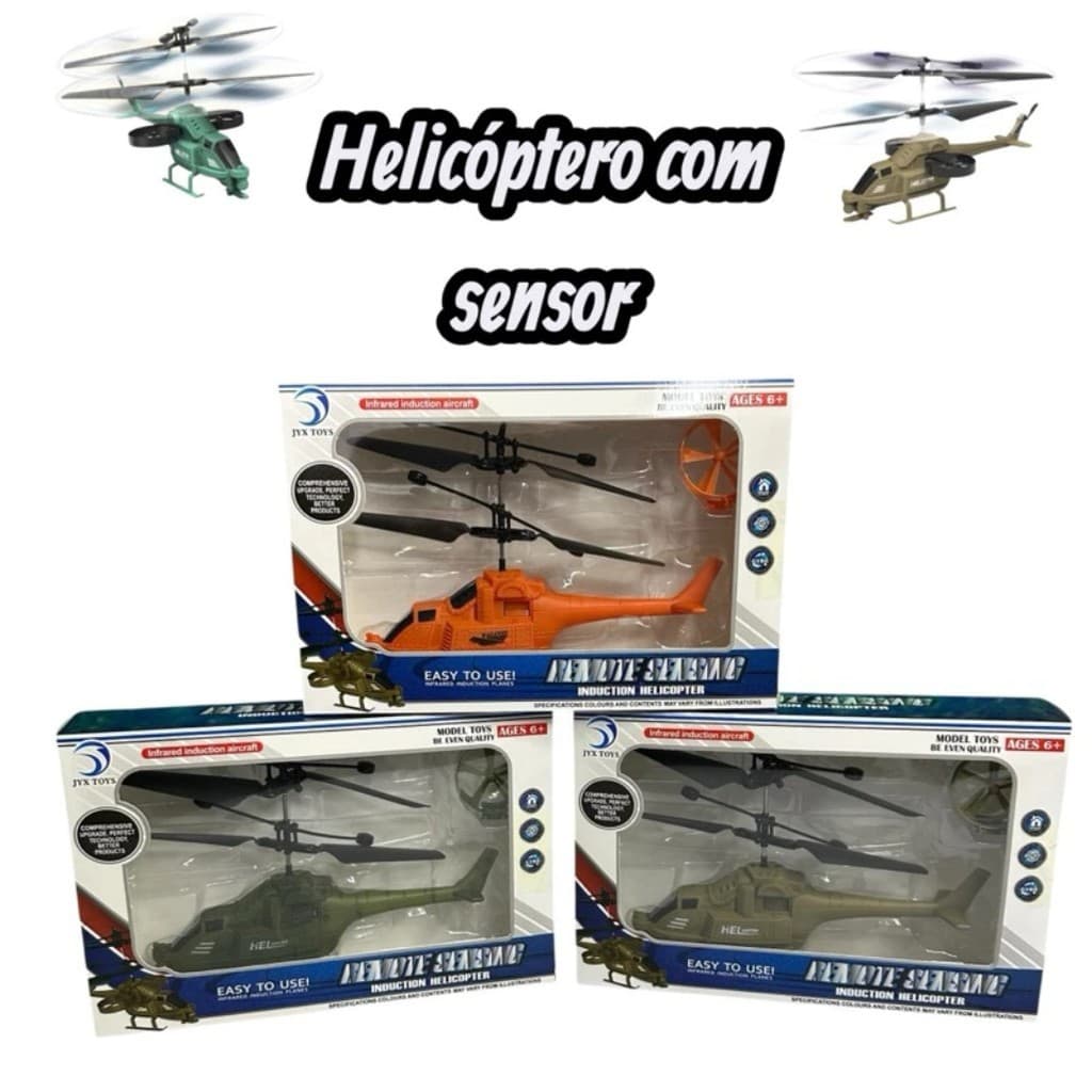 Helicóptero de Brinquedo Sensorial | Voo Estacionário e Sensorial