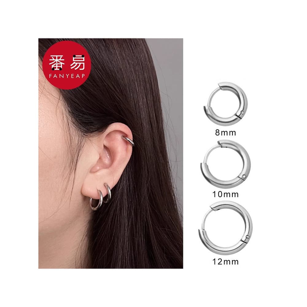 Brincos Brincos A1pq801-Brincos Brincos Femininos Piercing de Orelha Simples Brincos de Argola Nicho Dormir Sem Escolha