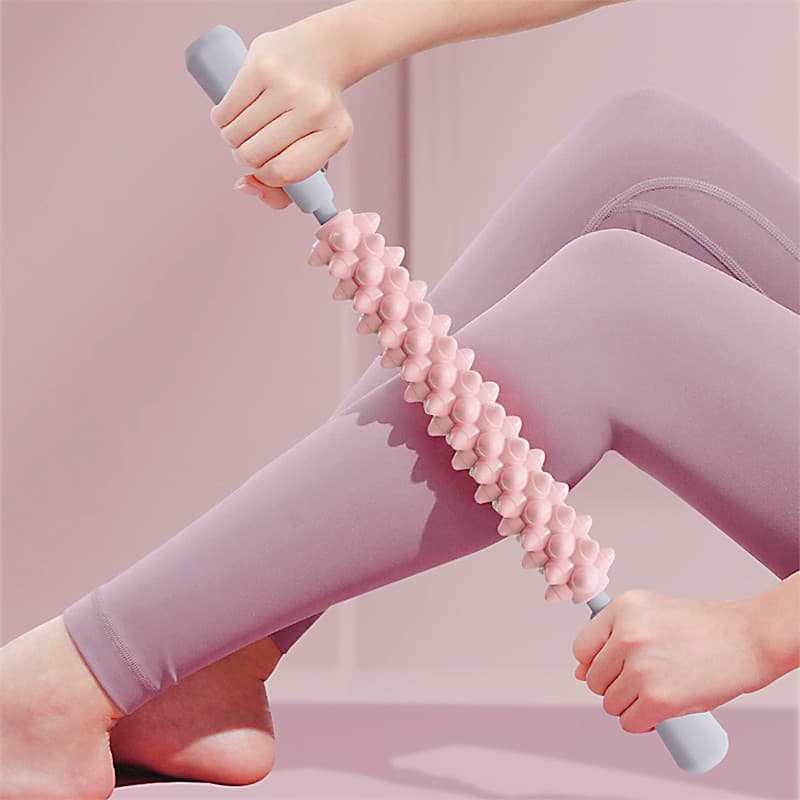 Rolo de massagem Mace massageador ferramenta útil rolo muscular relaxar meridiano fáscia bezerro pé volta Fitness