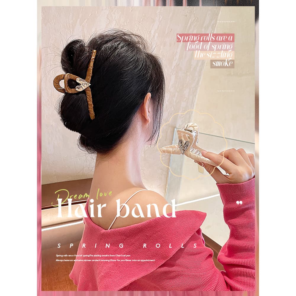 Um Mufu ins estilo Grab clip feminino verão tubarão clipe grande Volume de cabelo Multi-High-End volta cabeça grampo de