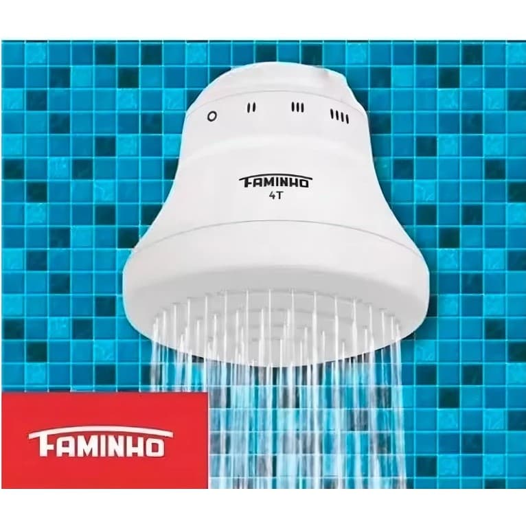 Chuveiro El Ducha Faminho 4T Branco s/cano 5400w 127V