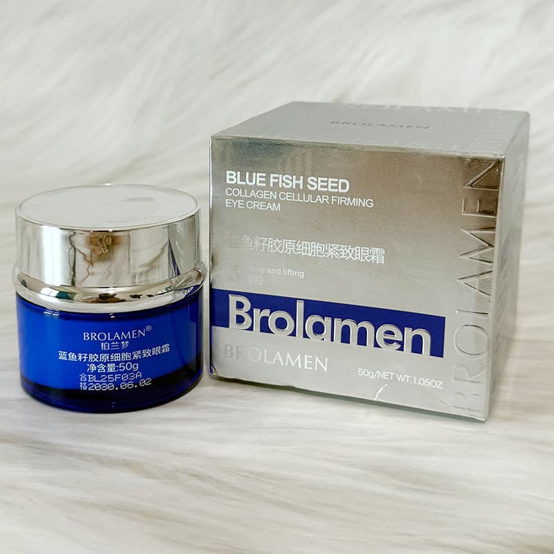 Marca Berlan Meng azul semente de peixe colágeno célula endurecimento creme para os olhos levantamento endurecimento Ant