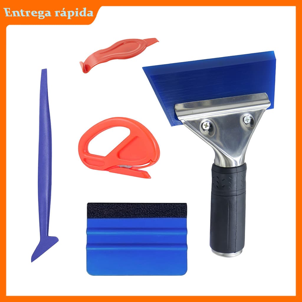 Kit de filme de janela de carro de 5 pçs, kit de sombreamento de janela de carro, instalação de filme de janela de carro