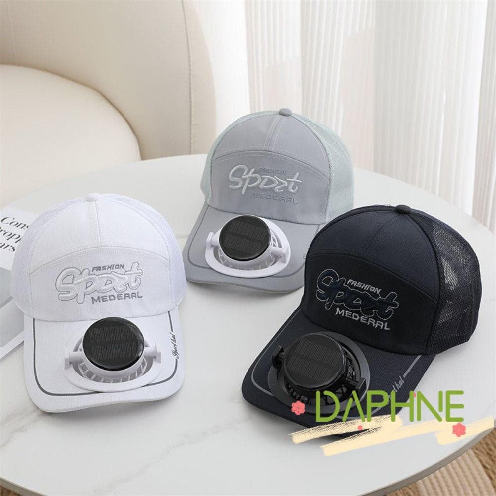 Chapéu De Ventilador De Carregamento USB DAPHNE , De Língua De Pato De Poliéster Beisebol De Proteção Solar
