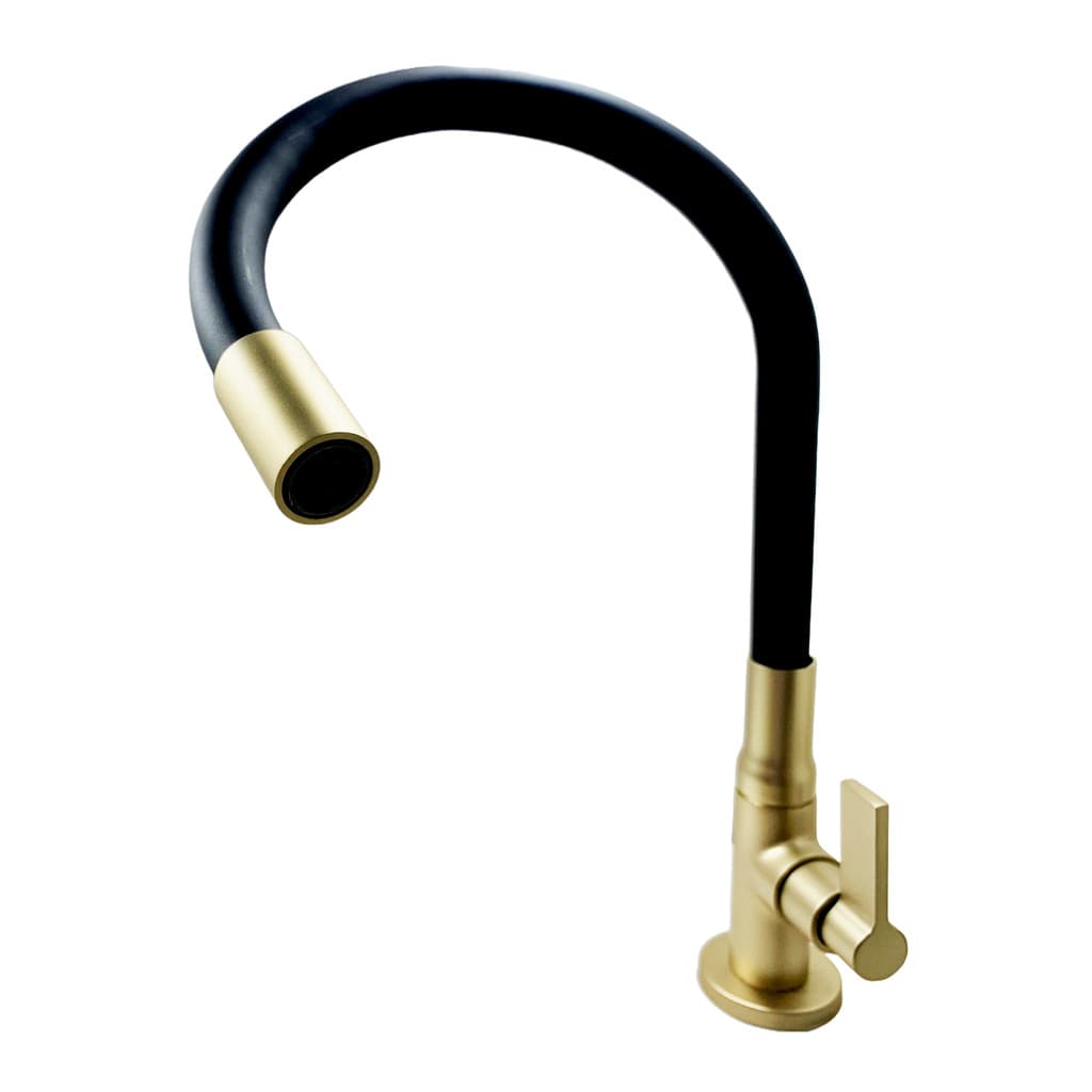 Torneira Flexível Black Preto Dourada Gold Fosco Cozinha Top