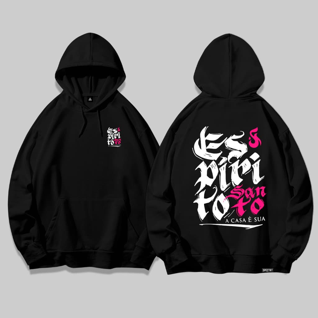 Moletom Canguru Com Bolso e Capuz Streetwear Espirito Santo Expos Premium Unissex
