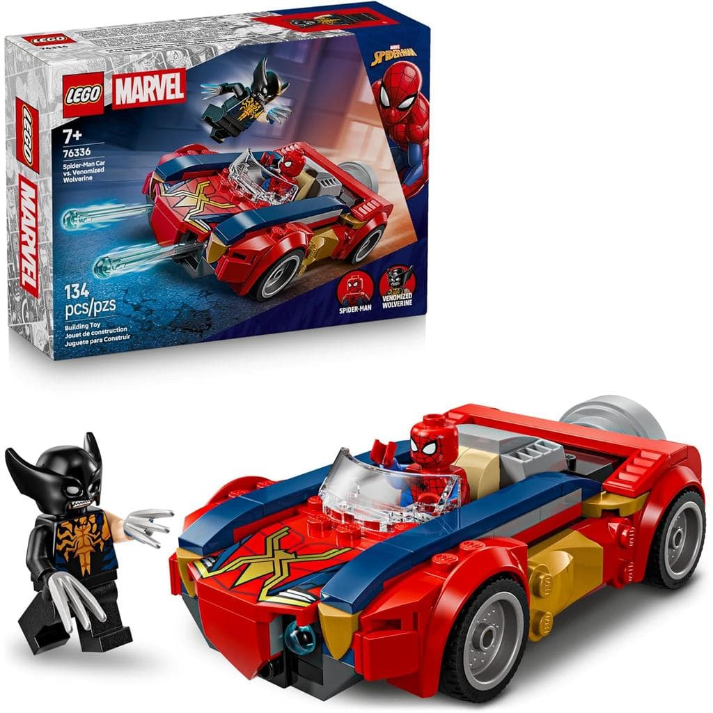 LEGO Marvel Carro do Homem-Aranha vs. Wolverine 134 pcs 76336