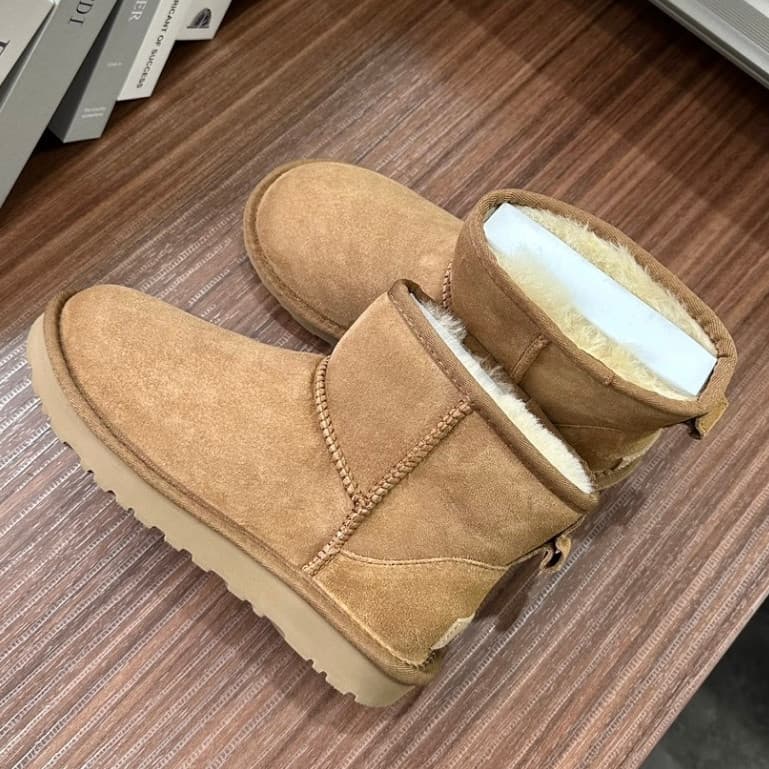 Bota de Neve Impermeável Feminina Clássica Australiana de Inverno, Bota Curta Mini Bailey 36-43 #