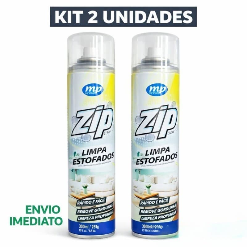 Limpa Estofados C/2 Spray Zip Clean May Place 300ml/251g a Seco