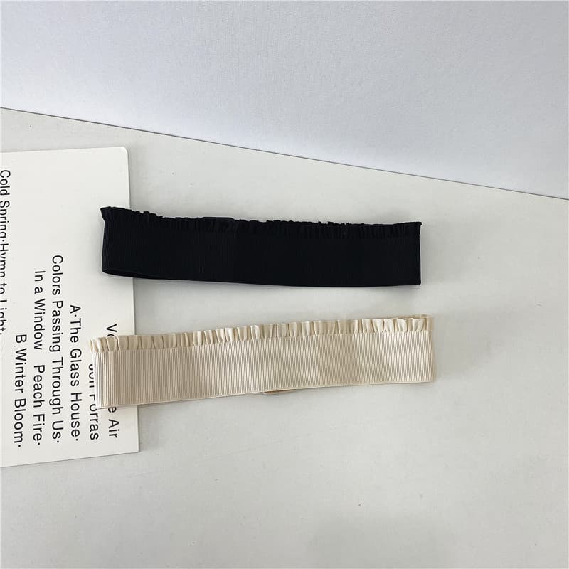 Versão coreana feminino elástico pequeno cinto de renda cintura estreita moda All-Match decoração primavera verão vestid