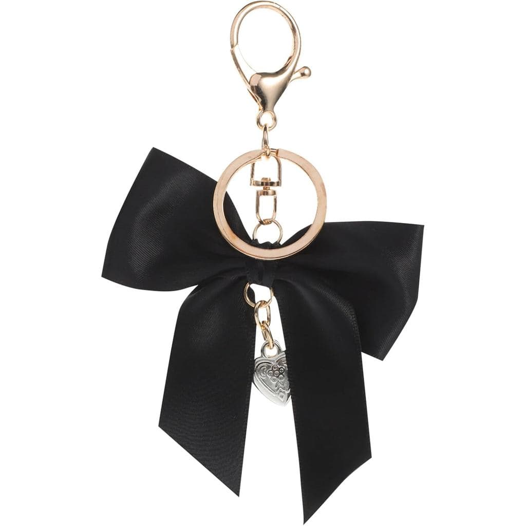 Chaveiro com Laço, Chaveiro Fofo para Mulheres, Decorações para Chaves de Carro, Bolsa e Carteira, Bege