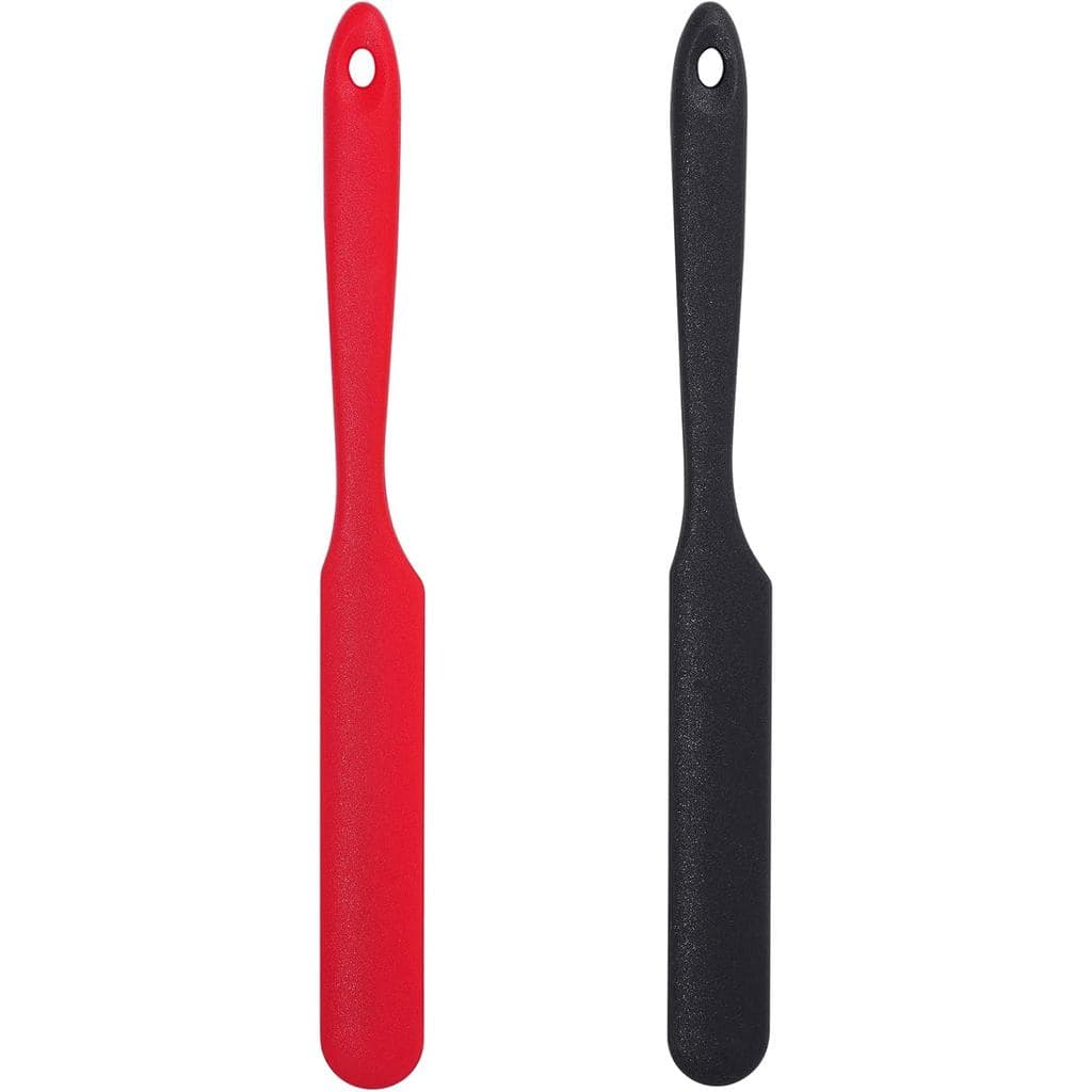 SUMERSHA 2 Espátulas de Silicone Resistentes ao Calor, Espátulas para Potes, Espátulas para Bolo, Creme e Manteiga com C