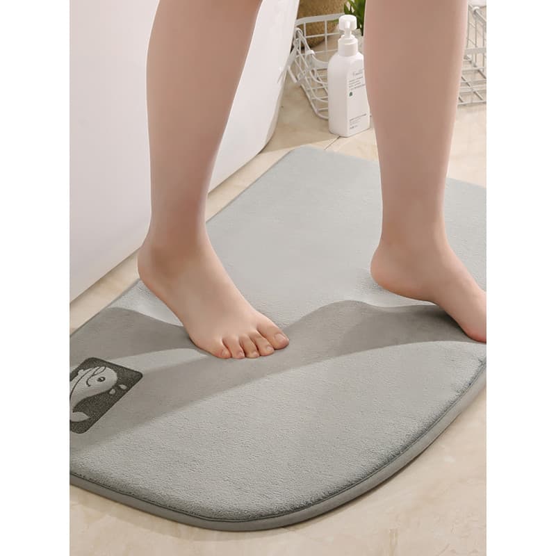 Tapete absorvente para porta de banheiro, tapete antiderrapante para pés, porta de entrada do quarto, tapete higiênico s