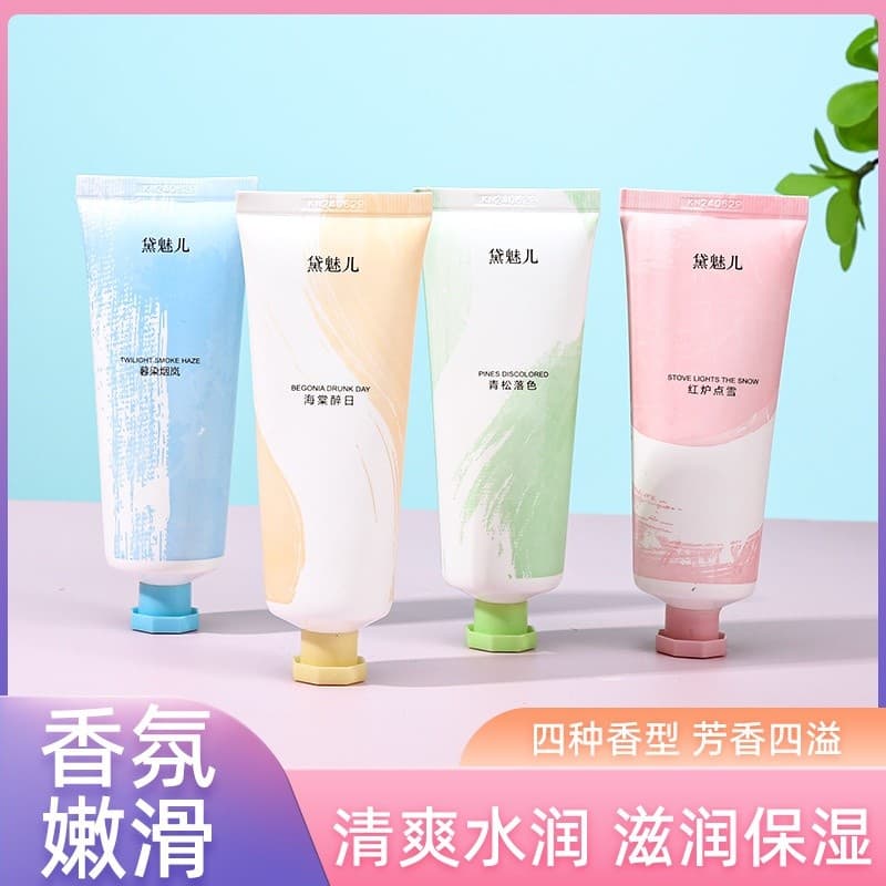 Produtos de bem-estar creme para as mãos acompanhando caixa de presente conjunto creme para as mãos bastão pequeno creme