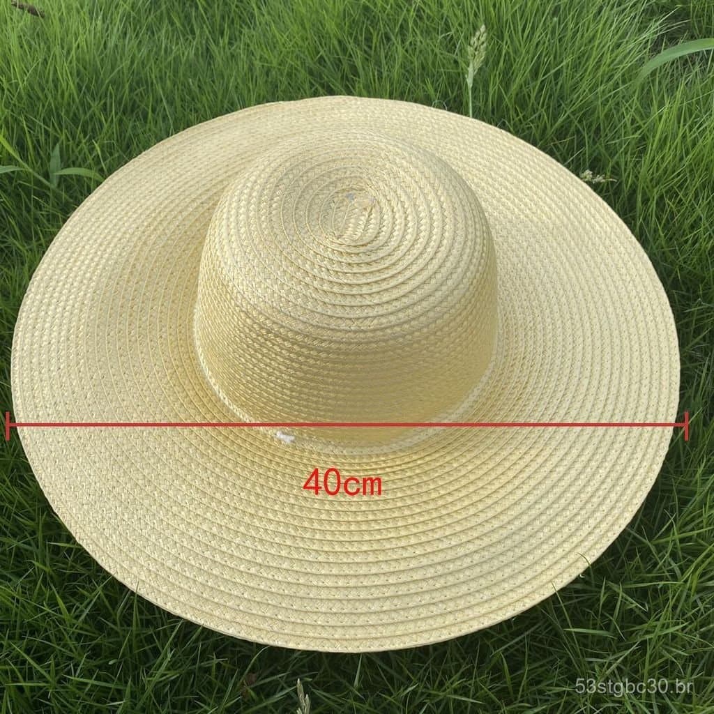 Chapéu de palha para proteção solar em jardins e áreas externas, chapéu de palha para agricultores, chapéu com proteção