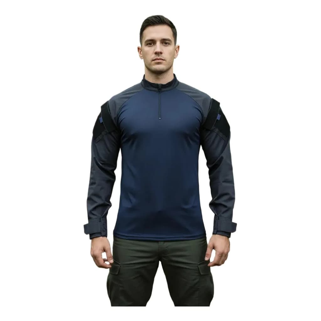 Camisa Gandola Azul Marinho GCM guarda Municipal manga em  Rip Stop
