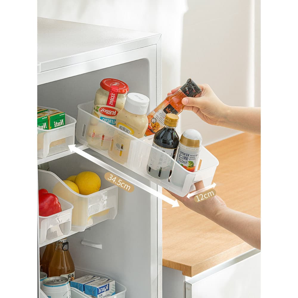 Compartimento de geladeira caixa de armazenamento sem tampa cozinha Pull-out gaveta caixa de classificação de alimentos