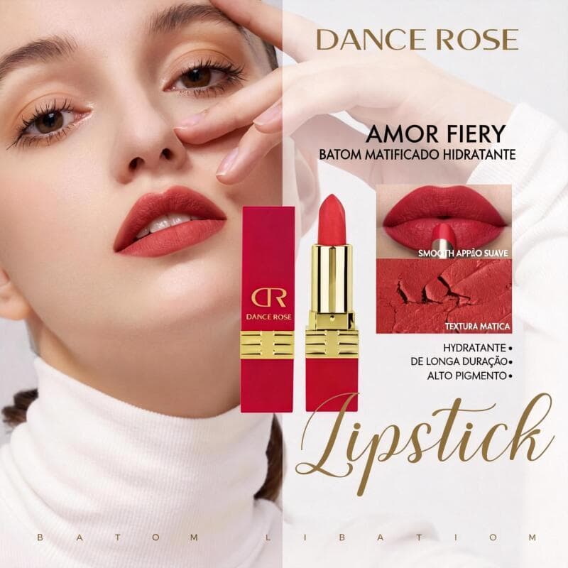Ruby Rose Vidro Batom Cremoso MatteAveludado BRPCC1001