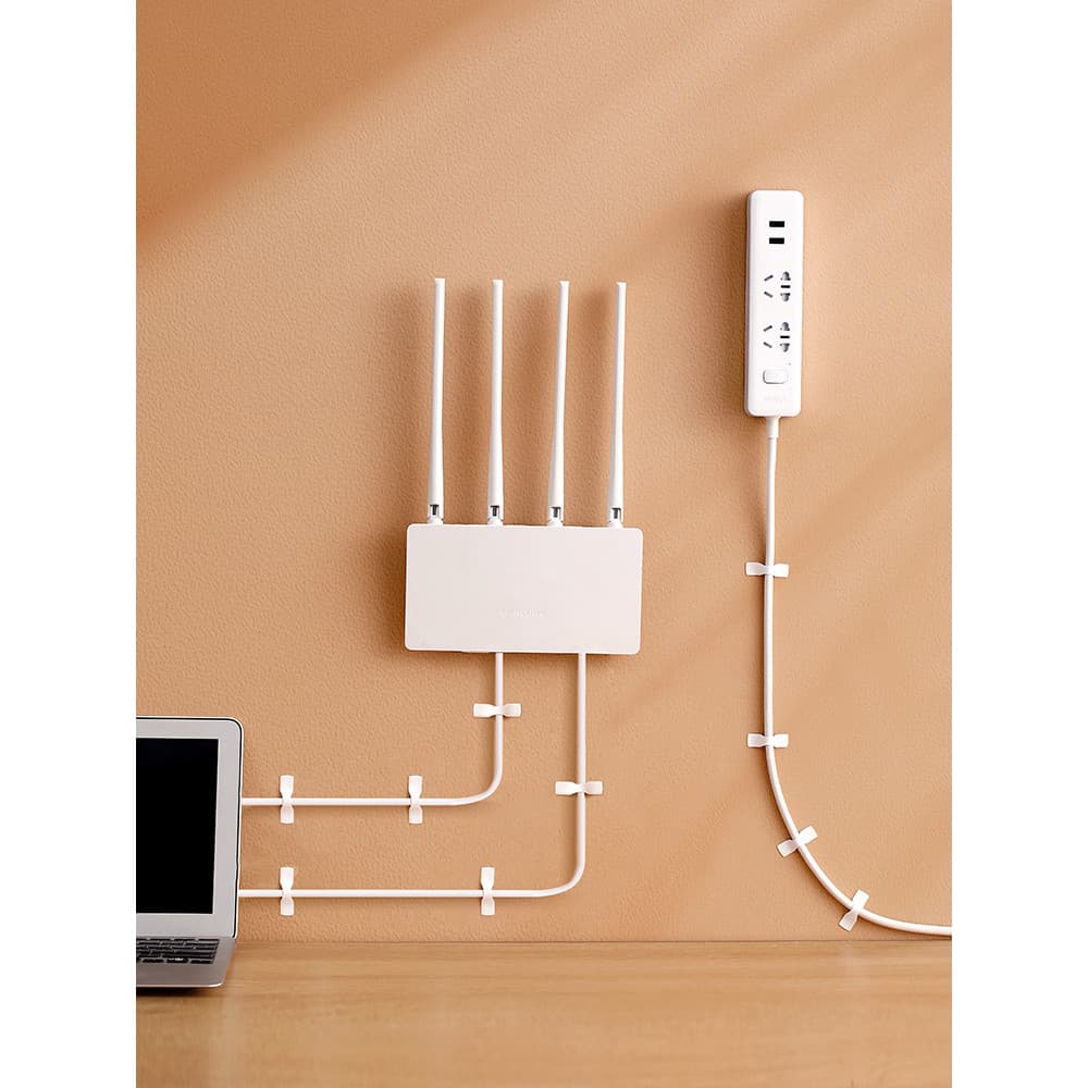 Cola para fixação de fio, cabo de dados, organizador de cabo de Velcro, cabo de carregamento, organizador de roteador, a