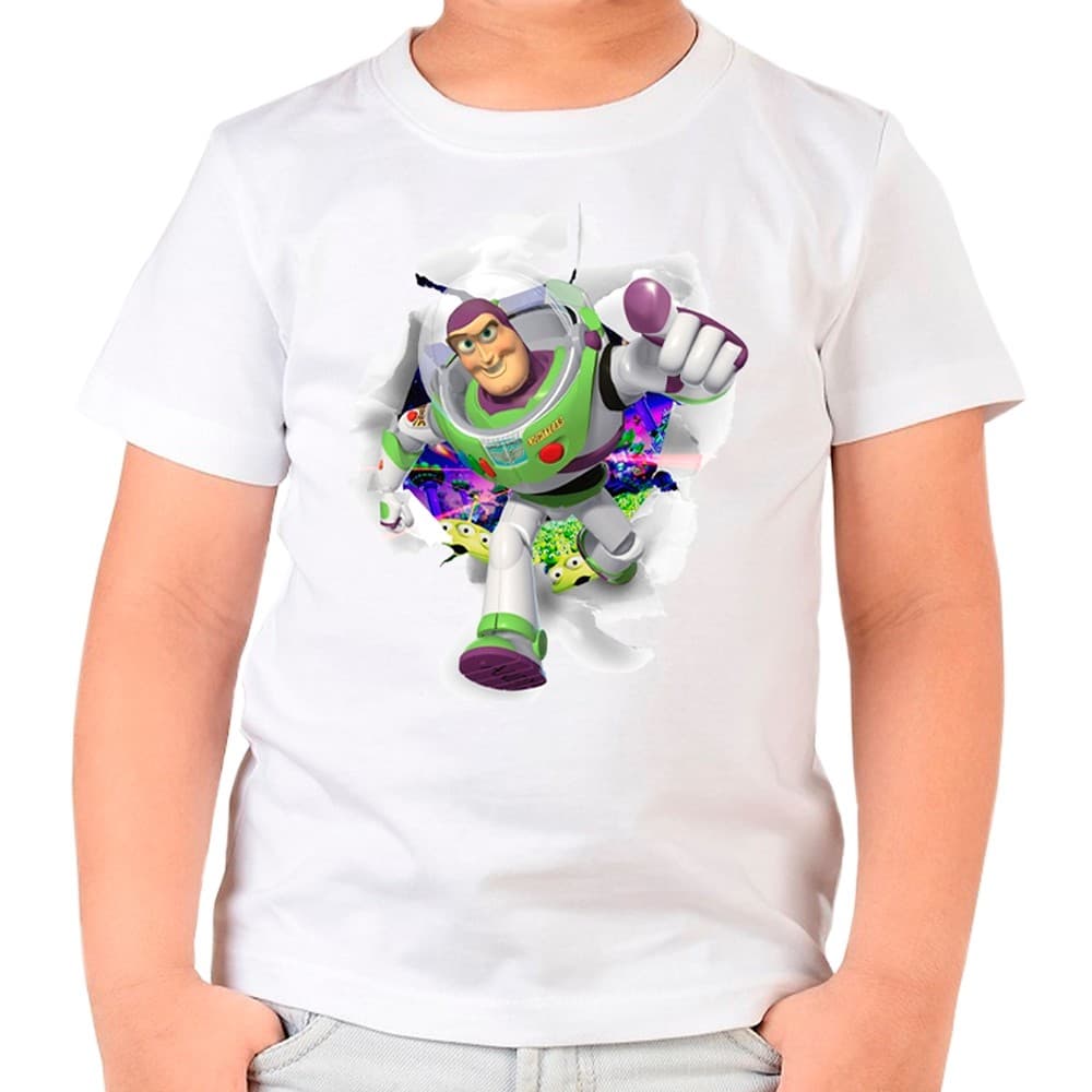Camiseta Toy Story Buzz Lightyear Camisa Personalizada Adulto e Infantil