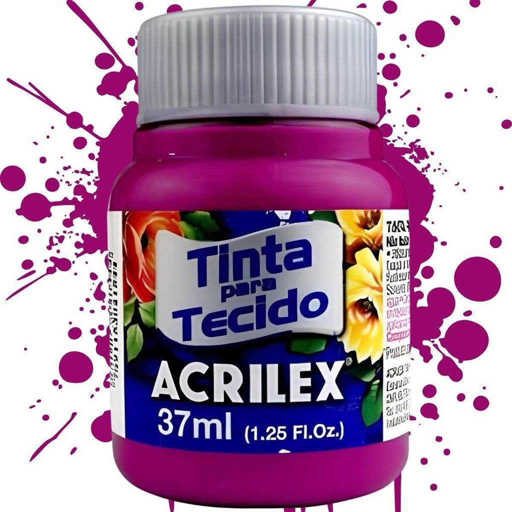 Tinta para Tecido Magenta 37ml Acrilex