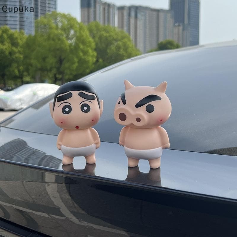 Cupuka 1 Peça Presente Criativo Figuras De Ação Crayon Shin-Chan Tomar Banho Zaemon Bunda Nua Abrir Seus Olhos Ornamento