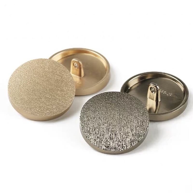 10 Peças/Lote 15/20/25mm Botões De Roupas De Metal Fosco Superfície Curva De Alta Qualidade Costura Rodada Da Camisa Do