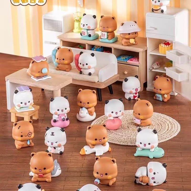 Novo Panda Bubu E Dudu Casal Série Diária 3.0 Yier Boneca Brinquedo Colecionável Presente Para Crianças