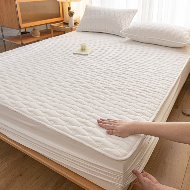 Five-Star Hotel Classe A 100 Lençol de algodão de peça única acolchoado com tudo incluído Capa de cama de algodão puro C