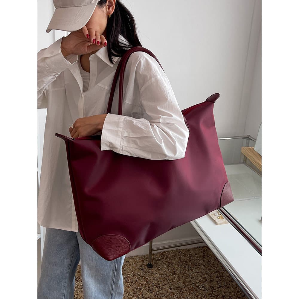 Saco de viagem feminino grande capacidade saco de bagagem de viagem leve saco de viagem de negócios portátil saco de arm
