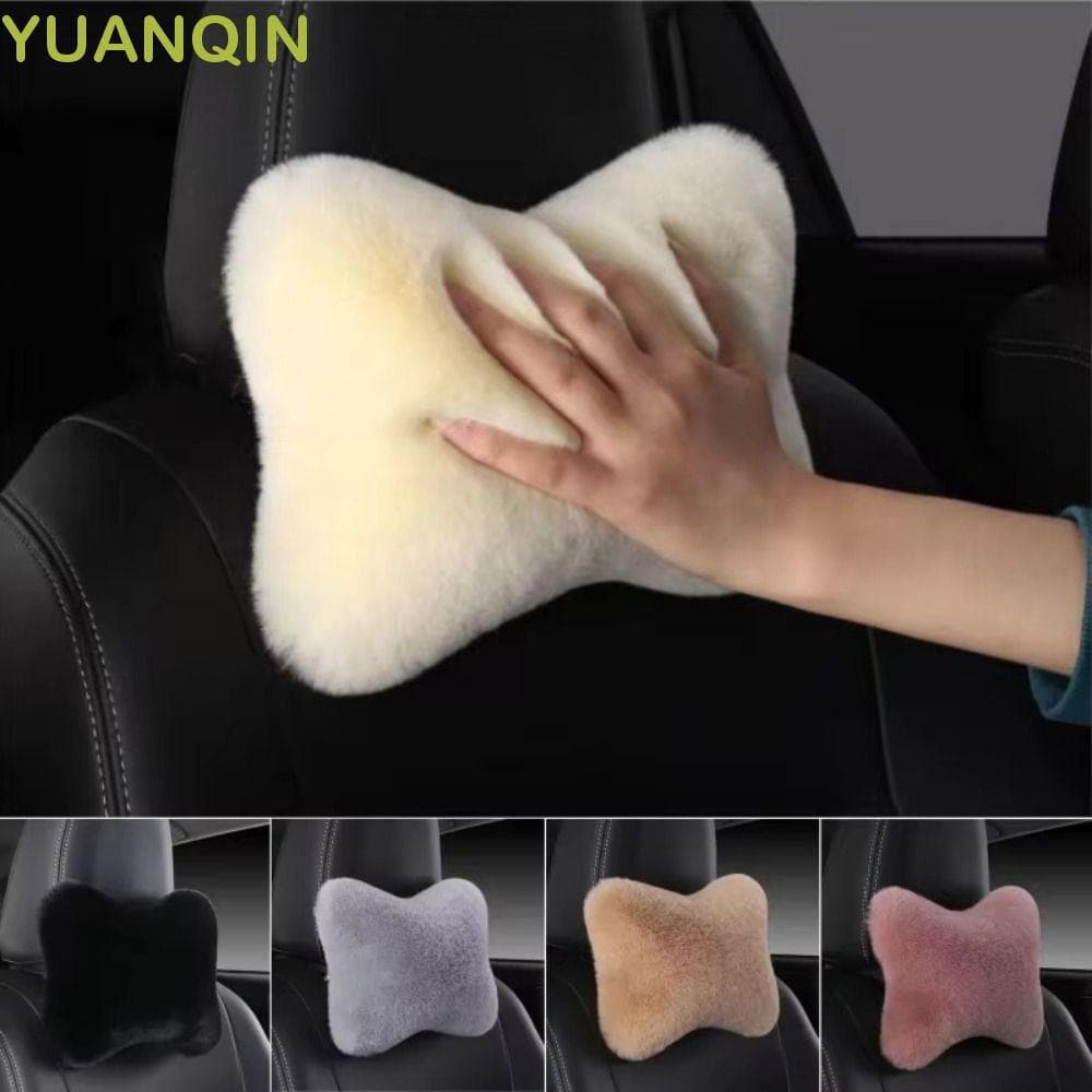 Almofada Lombar YUANQINZT , De Pelúcia Espuma Macia Para Encosto De Cabeça De Carro , Suporte Ergonômico