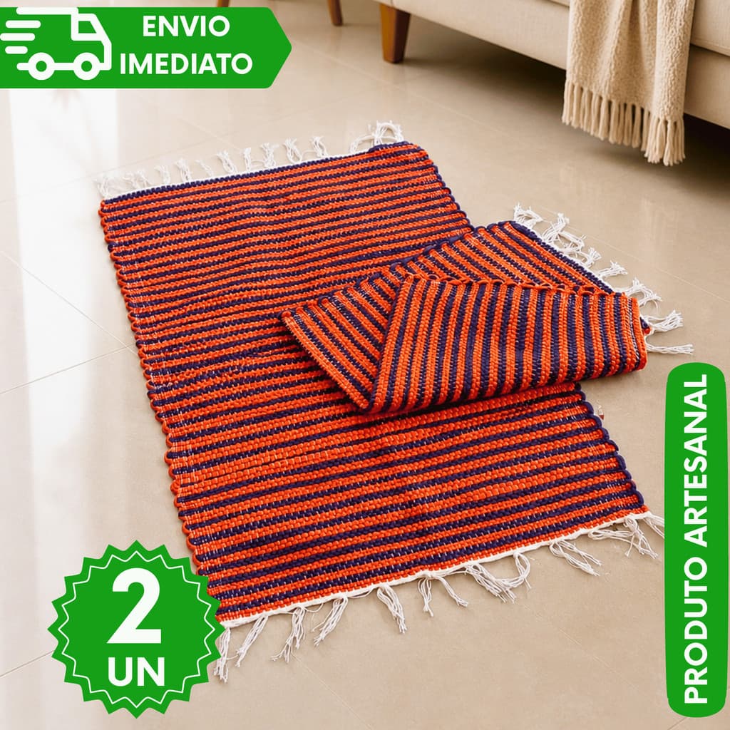TAPETE LISTRADO ARTESANAL CRU DECORATIVO PREMIUM SALA QUARTO