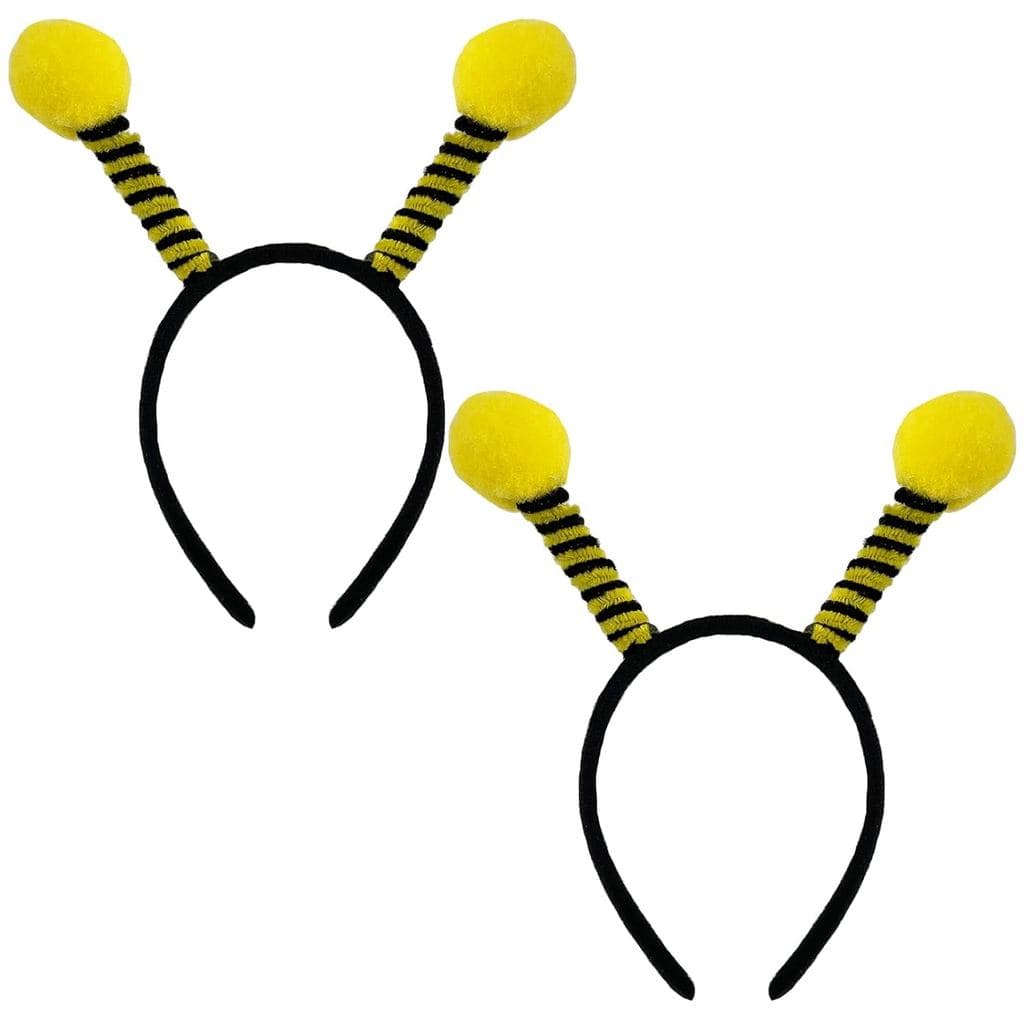 YAXAMING 2 Peças Tiara de Abelha para Halloween, Aros de Cabelo com Antenas de Abelha, Acessório de Cabeça de Abelha, Fa