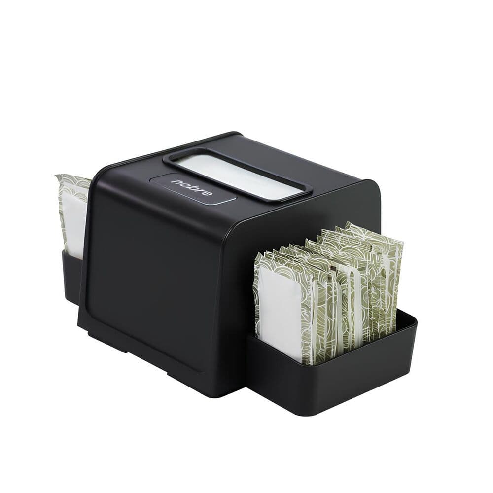 🧻🍬 Dispenser Guardanapo + Porta-Sachê 2 em 1 Preto – Nobre