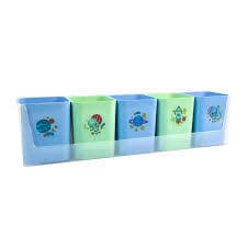 PORTA OBJETOS KIT MUNDO DA LUA 5UN + ADESIVOS R:2191 - DELLO