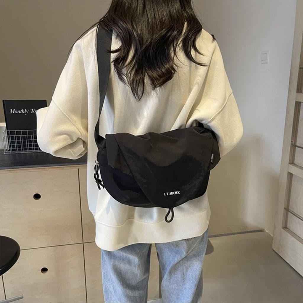 Bolsa De Cintura De Nylon Leve , Ginástica Crossbody Com Alça Ajustável , Design Resistente À Água Para Corrida , Caminh