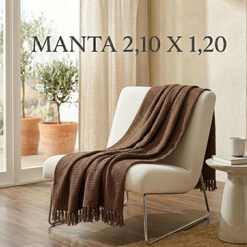 Manta Premium 2,10 x 1,20 para Sofá e Cama – Conforto, Estilo e Durabilidade