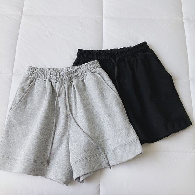 Short Moletom feminino cós elástico do PP ao gg Plus Size