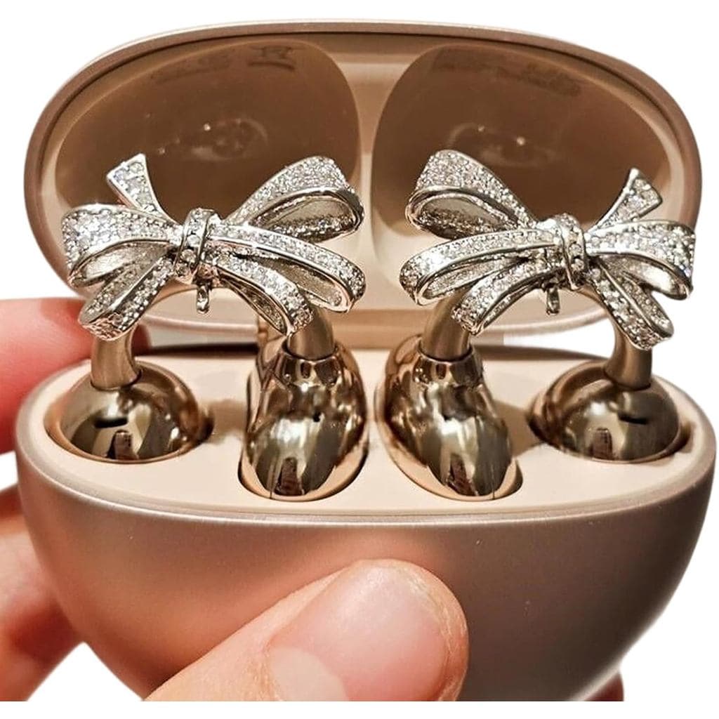 Fone de Ouvido com Zircônia em Forma de Borboleta, Clipe de Diamante para Fones de Ouvido de Orelha Aberta, Acessórios E