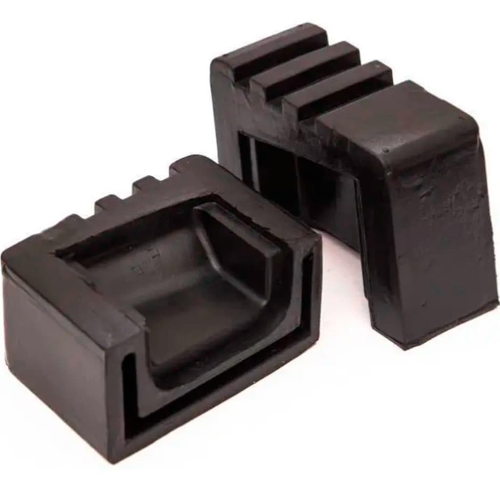 Ponteira De Borracha Para Escada Fbra Extensiva 2,5cm Por 8cm Kit 2 Unidades Par
