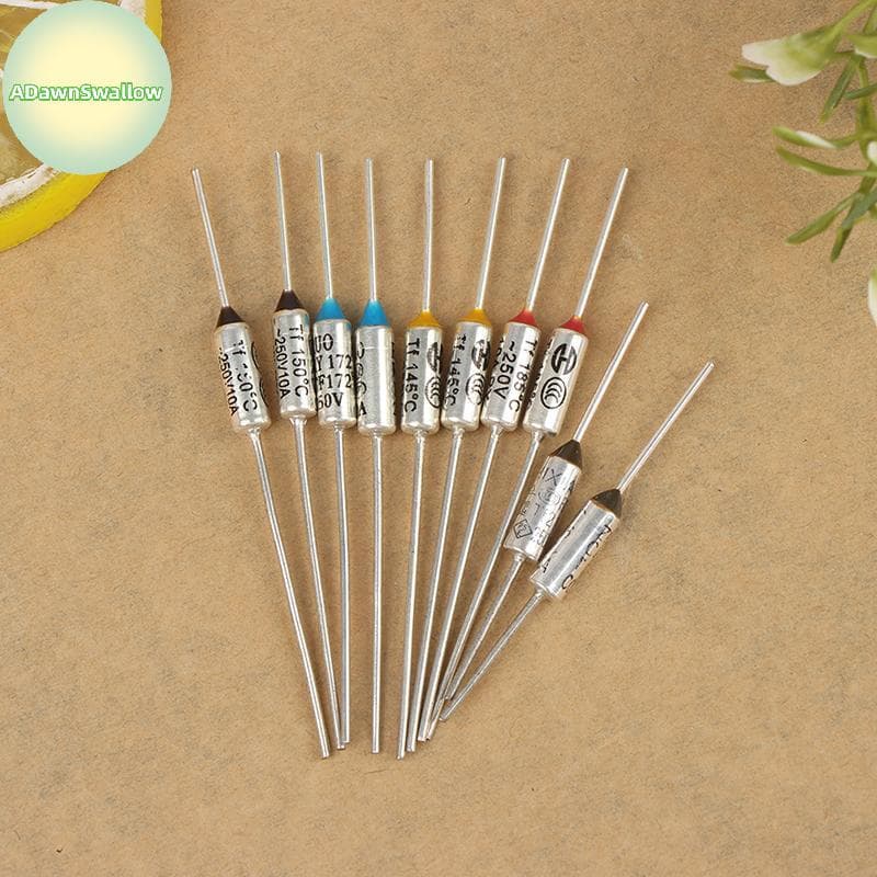 ADS 10PCS Fusível Térmico De Metal 10A 15A 250V Temperatura 142 ° 150 172 185 216 Para Panela Elétrica De Arroz BR