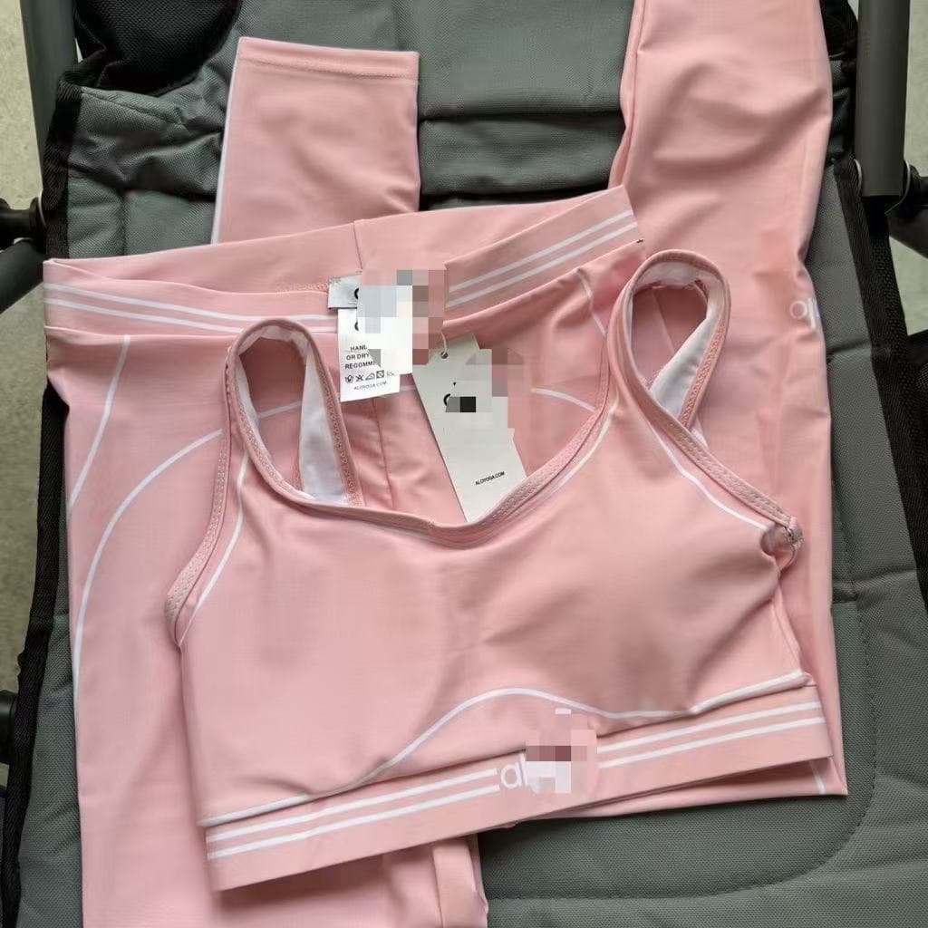 Conjunto de Yoga para Fitness, Pilates, Corrida, Colete Esportivo, Calças de Cintura Alta, Roupas de Treino RRYT